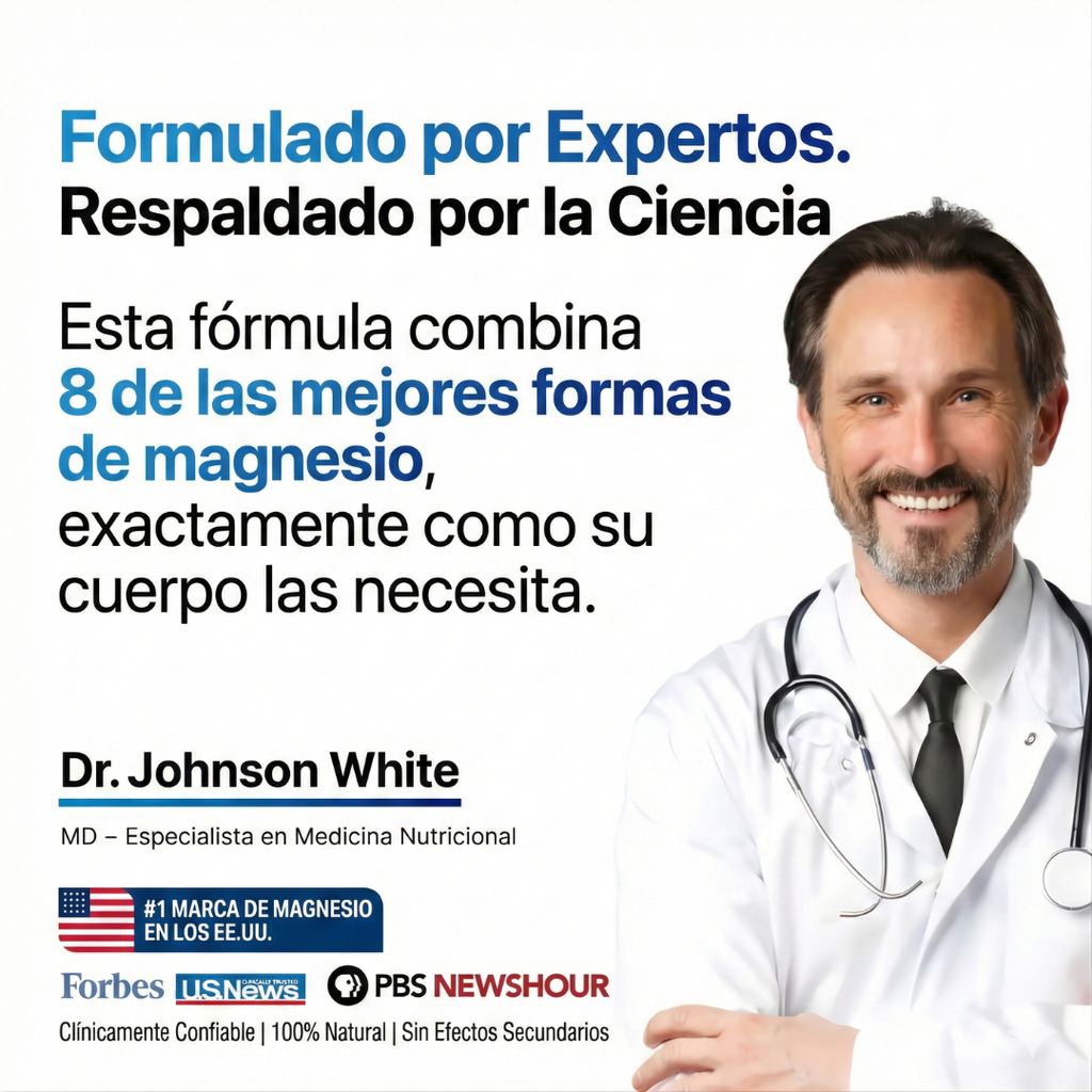 Magnesio 8 en 1 de Alta Absorción
