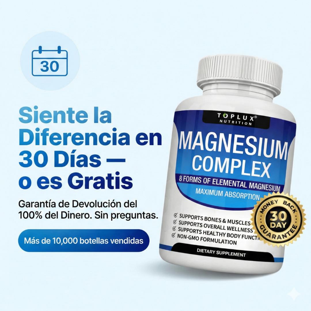 Magnesio 8 en 1 de Alta Absorción